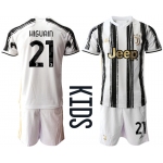 Youth 2020-2021 club Juventus home 21 white Soccer Jerseys