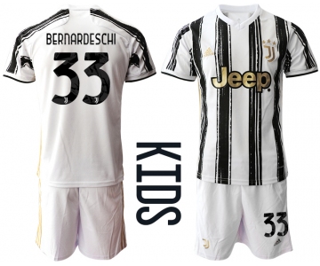 Youth 2020-2021 club Juventus home 33 white Soccer Jerseys