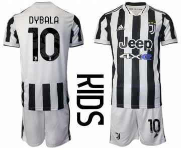 Youth 2021-2022 Club Juventus home white 10 Adidas Soccer Jersey