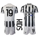 Youth 2021-2022 Club Juventus home white 19 Adidas Soccer Jersey
