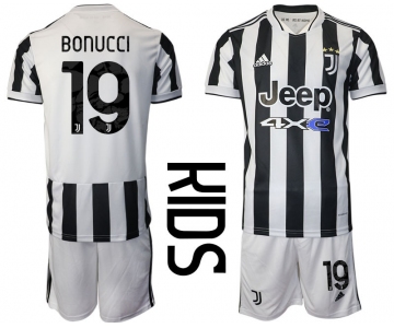 Youth 2021-2022 Club Juventus home white 19 Adidas Soccer Jersey