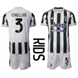 Youth 2021-2022 Club Juventus home white 3 Adidas Soccer Jersey