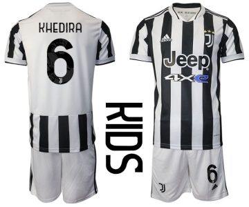 Youth 2021-2022 Club Juventus home white 6 Adidas Soccer Jersey