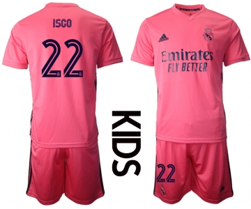 Youth 2020-2021 club Real Madrid away 22 pink Soccer Jerseys