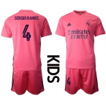 Youth 2020-2021 club Real Madrid away 4 pink Soccer Jerseys