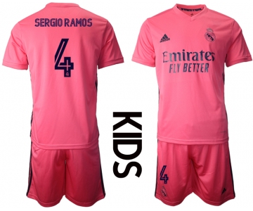 Youth 2020-2021 club Real Madrid away 4 pink Soccer Jerseys