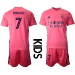 Youth 2020-2021 club Real Madrid away 7 pink Soccer Jerseys1