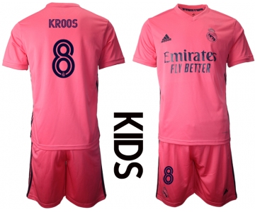 Youth 2020-2021 club Real Madrid away 8 pink Soccer Jerseys