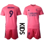 Youth 2020-2021 club Real Madrid away 9 pink Soccer Jerseys