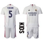 Youth 2020-2021 club Real Madrid home 5 white Soccer Jerseys