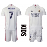 Youth 2020-2021 club Real Madrid home 7 white Soccer Jerseys