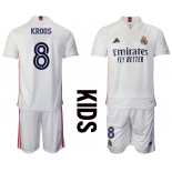 Youth 2020-2021 club Real Madrid home 8 white Soccer Jerseys