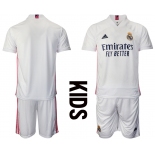 Youth 2020-2021 club Real Madrid home blank white Soccer Jerseys