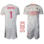 Youth 2021-2022 Club Real Madrid home white 1 Adidas Soccer Jersey