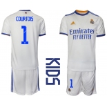 Youth 2021-2022 Club Real Madrid home white 1 Soccer Jerseys1