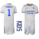 Youth 2021-2022 Club Real Madrid home white 1 Soccer Jerseys