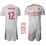 Youth 2021-2022 Club Real Madrid home white 12 Adidas Soccer Jersey
