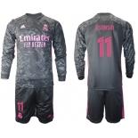 2021 Men Real Madrid away long sleeve 11 soccer jerseys