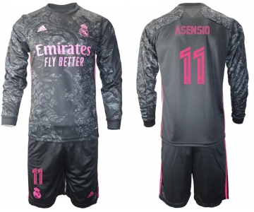 2021 Men Real Madrid away long sleeve 11 soccer jerseys