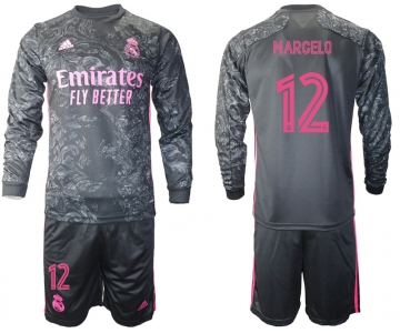 2021 Men Real Madrid away long sleeve 12 soccer jerseys