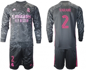 2021 Men Real Madrid away long sleeve 2 soccer jerseys