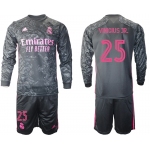 2021 Men Real Madrid away long sleeve 25 soccer jerseys