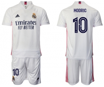 Men 2020-2021 club Real Madrid home 10 white Soccer Jerseys