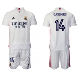 Men 2020-2021 club Real Madrid home 14 white Soccer Jerseys