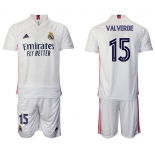 Men 2020-2021 club Real Madrid home 15 white Soccer Jerseys