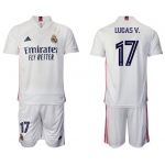 Men 2020-2021 club Real Madrid home 17 white Soccer Jerseys