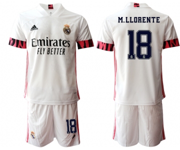 Men 2020-2021 club Real Madrid home 18 white Soccer Jerseys1