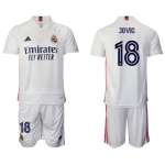 Men 2020-2021 club Real Madrid home 18 white Soccer Jerseys