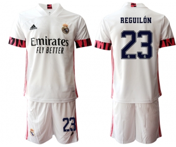 Men 2020-2021 club Real Madrid home 23 white Soccer Jerseys1