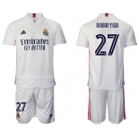 Men 2020-2021 club Real Madrid home 27 white Soccer Jerseys