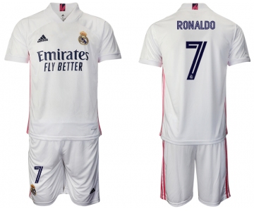 Men 2020-2021 club Real Madrid home 7 white Soccer Jerseys1