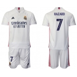 Men 2020-2021 club Real Madrid home 7 white Soccer Jerseys