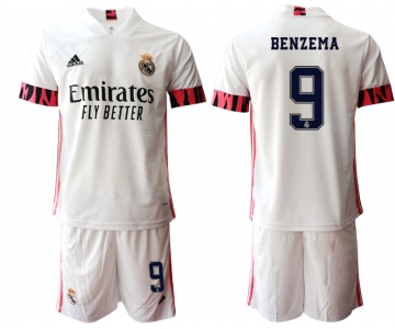 Men 2020-2021 club Real Madrid home 9 white Soccer Jerseys1