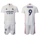 Men 2020-2021 club Real Madrid home 9 white Soccer Jerseys
