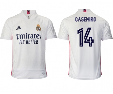 Men 2020-2021 club Real Madrid home aaa version 14 white Soccer Jerseys