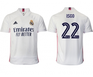 Men 2020-2021 club Real Madrid home aaa version 22 white Soccer Jerseys