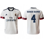 Men 2020-2021 club Real Madrid home aaa version 4 white Soccer Jerseys2