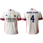Men 2020-2021 club Real Madrid home aaa version 4 white Soccer Jerseys