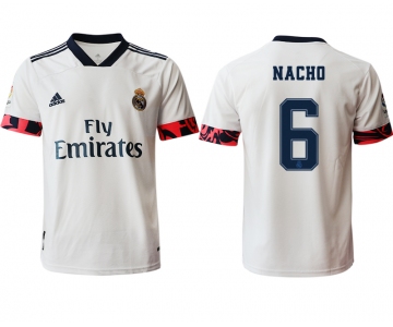 Men 2020-2021 club Real Madrid home aaa version 6 white Soccer Jerseys2