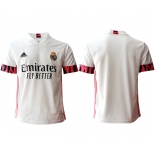 Men 2020-2021 club Real Madrid home aaa version blank white Soccer Jerseys1