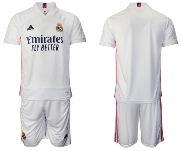 Men 2020-2021 club Real Madrid home blank white Soccer Jerseys