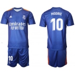 Men 2021-2022 Club Real Madrid away blue 10 Adidas Soccer Jersey