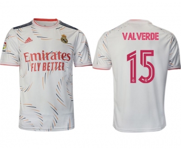 Men 2021-2022 Club Real Madrid home aaa version white 15 Adidas Soccer Jersey