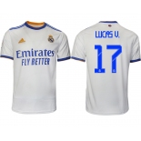 Men 2021-2022 Club Real Madrid home aaa version white 17 Soccer Jerseys