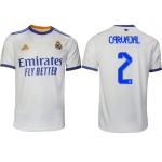 Men 2021-2022 Club Real Madrid home aaa version white 2 Soccer Jerseys