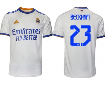 Men 2021-2022 Club Real Madrid home aaa version white 23 Soccer Jerseys